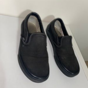 Two pairs of slip on vans